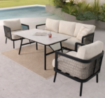 Althea Rope-Accent 5-Seater Outdoor Lounge Set - Image 2