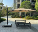 Althea Roma 3×3m Outdoor Umbrella – 120kg Marble Base - Image 2