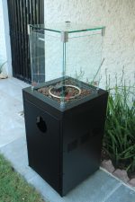 Square Zenith Fire Patio Heater – 360° Glass Gas Fire Pit - Image 3