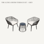 The Althea Bistro Terrace 3-Piece Set - Grey