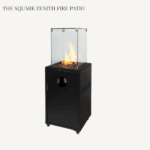 Square Zenith Fire Patio Heater – 360° Glass Gas Fire Pit