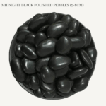 Midnight Black Polished Pebbles (5-8cm)