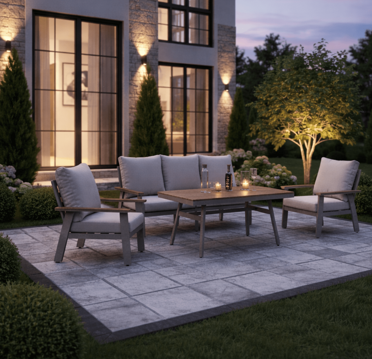 The Althea 5-Seater Lounge- Champagne - Image 2